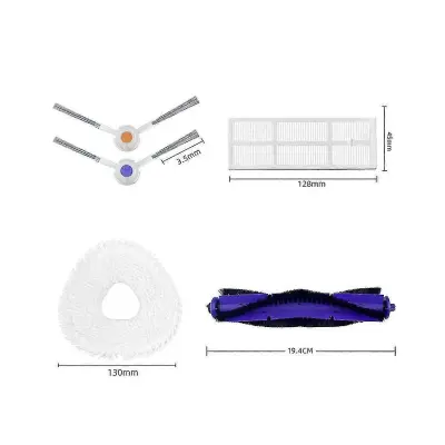 Dodatki za Narwal Freo J3 Vsestranski Avtomatski Mop Robot Glavne Stranske Krtače Mop Cloth Hepa Filter