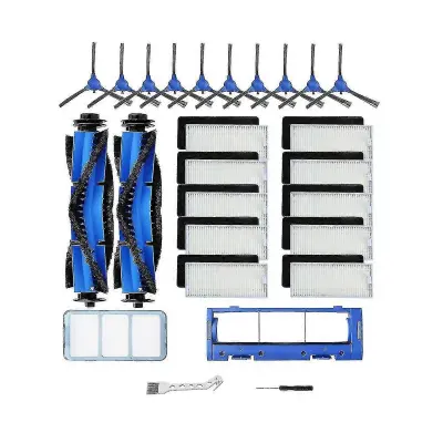 Za filtre/primarne 11s, 15c, 30, 30c, 12, 35c, stranske krtače, valjčne krtače in dostop do robotskih sesalnikov