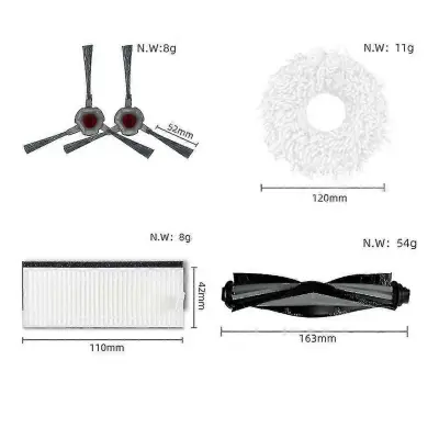 Za Debot N9+ Plus Čistilni Robot Sesalnik Dodatki Hepa Filter Glavna Stranska Krtača Pad Mop Cl