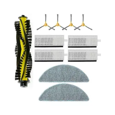 Stranska krtača s Hepa Filter Mop Cloth Valjčna krtača za Exvac660 880 robotski sesalnik Repla Dodatek