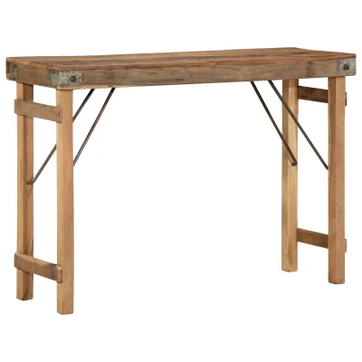 vidaXL Konsolna miza 110x35x76 cm Trden les Preurejen