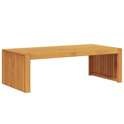 vidaXL Vrtna klubska miza 110x55x35 cm Masiven les Akacija