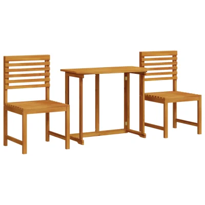 vidaXL 3-delni bistro set za vrt iz trde akacije