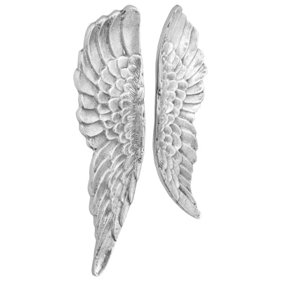 vidaXL Krila Srebrna 91x31x5 cm Polistone