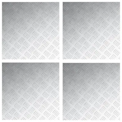 vidaXL aluminijaste rešetke 4 kosa protizdrsne 50x50 cm