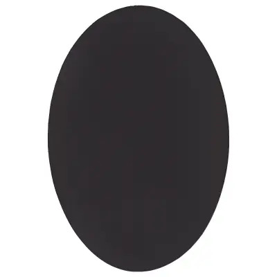 vidaXL Preproga 'HUARTE' Črna 120x170 cm Ovalna