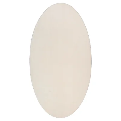 vidaXL Preproga 'HUARTE'Bež 100x200 cm Ovalna