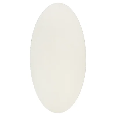 vidaXL Preproga "HUARTE" Krem 80x150 cm Ovalna