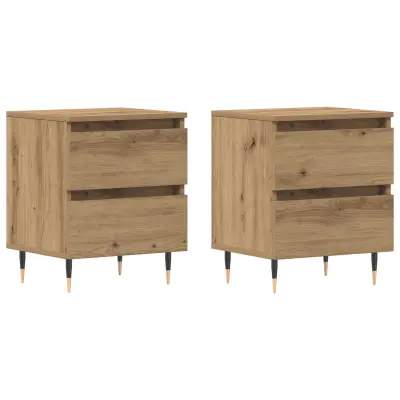 vidaXL Nočne omarice 2 kosa Artisan Oak 40x35x50 cm Inženirski les