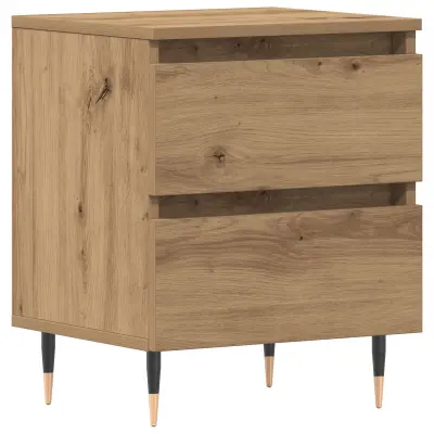 vidaXL Nočna omarica Artisanal Oreh 40x35x50 cm Izdelan les