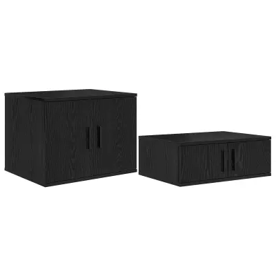 vidaXL Črn kabinček za shranjevanje 108x41x40 cm iz inženirskega lesa