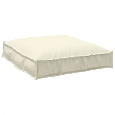 vidaXL Blazina za palete za sedež Krem 70x70x12 cm Oxford tkanina