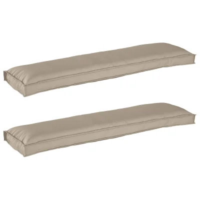 vidaXL Blazine za palete za klop 2 kosi Taupe 150x40x8 cm Oxford tkanina