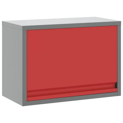 vidaXL omara za orodje z vrati z dvigom v rdeči barvi, 50x25x35 cm