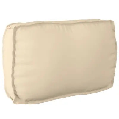 vidaXL Blazina za hrbtišče Bež 70x40x12 cm Oxford tkanina