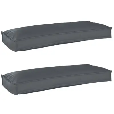vidaXL Blazine za palete za klop 2 kosa Antracit 100x40x8 cm Oxford tkanina