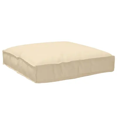 vidaXL Blazina za palete za sedišče Bež 80x80x12 cm Oxford tkanina