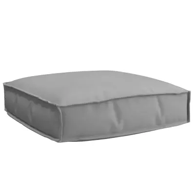 vidaXL Blazina za Palete za Sedenje Siva 60x60x12 cm Oxford Tkanina
