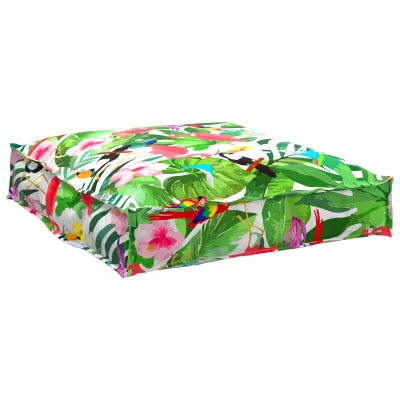 vidaXL Blazina za palete za sedež Tropska džungla 70x70x12 cm Oxford tkanina