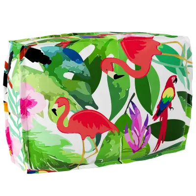vidaXL Blazina za hrbtno oporo Tropska džungla 60x40x12 cm Oxford tkanina