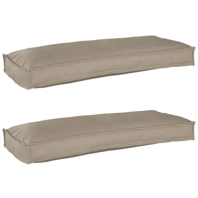 vidaXL Blazine za palete za klop 2 kosa Taupe 100x40x8 cm Oxford tkanina