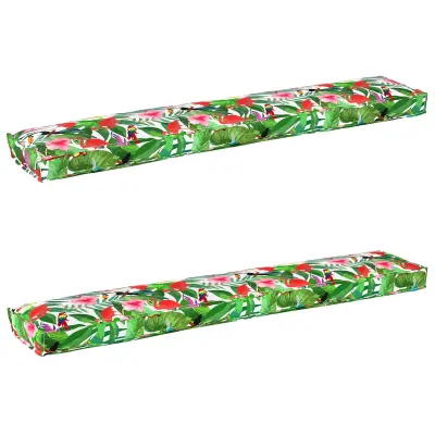 vidaXL Blazine za palete za klop 2 kosa Tropska džungla 200x40x8 cm Oxford tkanina