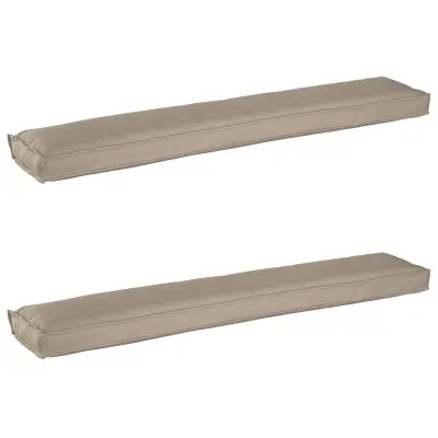 vidaXL Blazine za palete za klop 2 kosa Taupe 200x40x8 cm Oxford tkanina