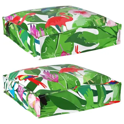 vidaXL Pallet Cushions za sedež 2 kosa Tropska džungla 40x40x8 cm Oxford tkanina