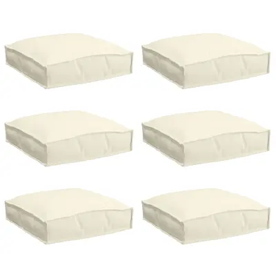 vidaXL blazine za palete 6 kosov krem 40x40x8 cm Oxford tkanina