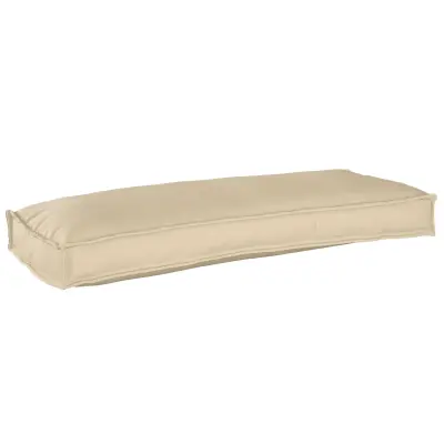 vidaXL Pohodniški vzglavnik za klop bež 100x40x8 cm Oxford tkanina