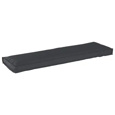 vidaXL Blazina za palete za klop Črna 140x40x8 cm Oxford tkanina