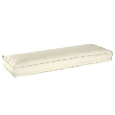 vidaXL Blazina za klop krem 120x40x8 cm Oxford tkanina