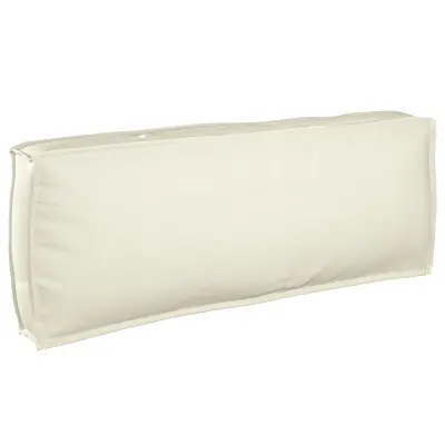 vidaXL Blazina za podporo hrbtu Krem 120x40x12 cm Oxford tkanina