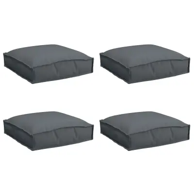 vidaXL Pallet Cushions za sedež 4 kosi Antracit 40x40x8 cm Oxford tkanina