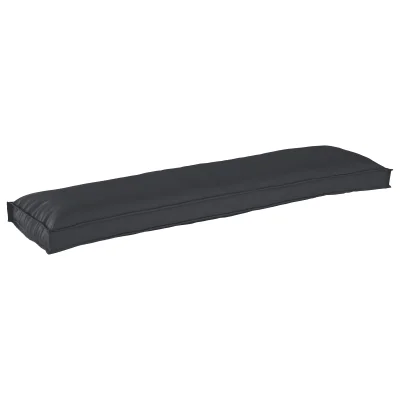 vidaXL Blazina za paleto za klop Črna 150x40x8 cm Oxford tkanina