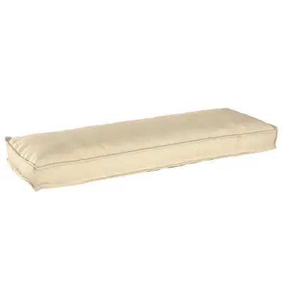 vidaXL Paleta blazina za klop bež 120x40x8 cm Oxford tkanina