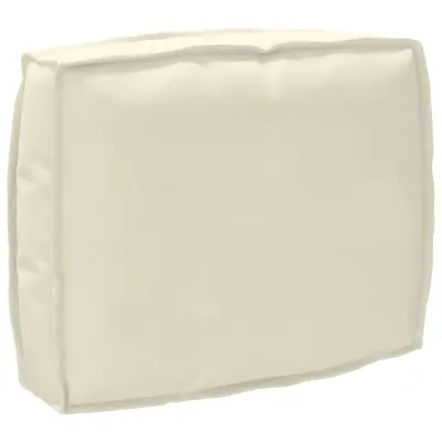 vidaXL Blazina za naslon krem 50x40x12 cm Oxford tkanina