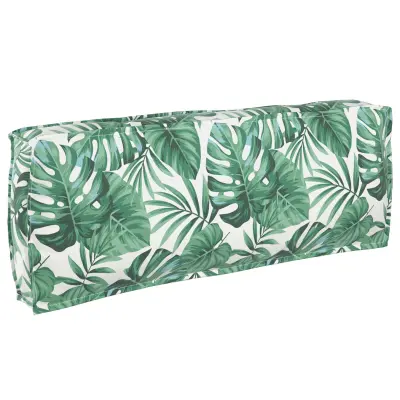 vidaXL Blazina za hrbtno podporo z vzorcem listov 120x40x12 cm Oxford tkanina