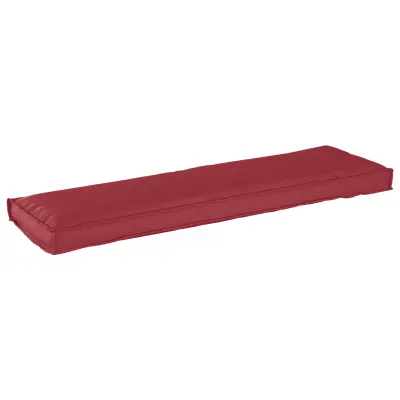vidaXL Blazina za palete za klop vino rdeča 140x40x8 cm Oxford tkanina