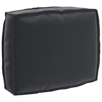 vidaXL Blazina za naslonjalo črna 50x40x12 cm iz Oxford tkanine