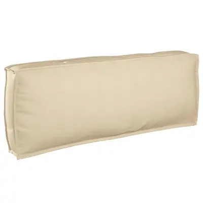 vidaXL Cushion za palete za hrbet Bež 120x40x12 cm Oxford tkanina