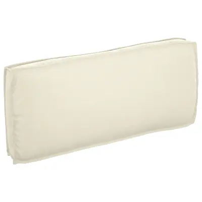 vidaXL Blazina za palete za sedež/naslon Krem 120x50x12 cm Oksford tkanina