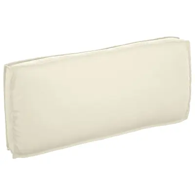vidaXL Blazina za palete za sedež/naslon Krem 120x50x12 cm Oksford tkanina