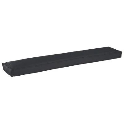 vidaXL Blazina za palete za klop Črna 200x40x8 cm Oxford tkanina