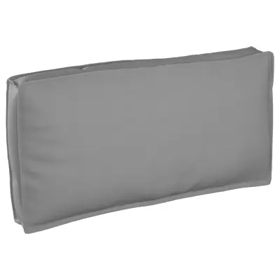 vidaXL Počivalna blazina za sedenje/hrbtno podporo Siva 120x60x12 cm Oxford Tkanina