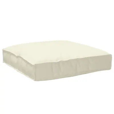 vidaXL Blazina za sedež Kremna 80x80x12 cm Oxford tkanina