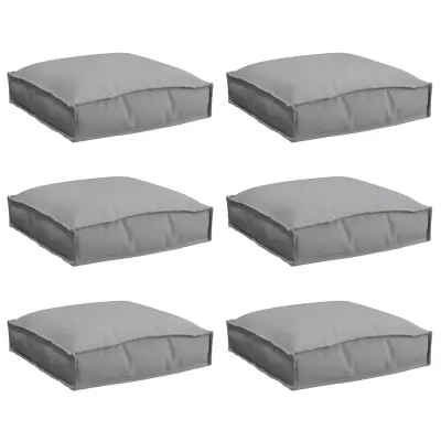 vidaXL Blazine za palete 6 kosov Siva 40x40x8 cm