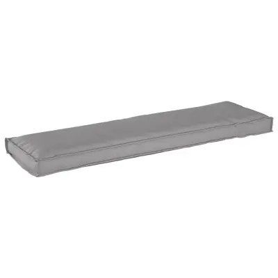 vidaXL Blazina za pladenj Siva 140x40x8 cm Oxford Tkanina