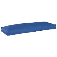 vidaXL Paličasti vzglavnik za klop Kraljevo modra 110x40x8 cm Oxford tkanina