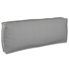 vidaXL Blazina za hrbet Siva 120x40x12 cm Oxford tkanina